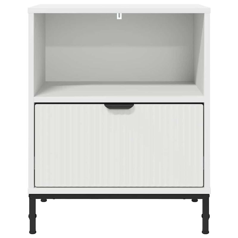 Casa si Gradina - Mobilier - Comode si corpuri - Noptiere - Noptiere 2 pcs Alb 49 x 36 x 61 cm Lemn compozit - Infinity.ro