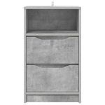 Casa si Gradina - Mobilier - Comode si corpuri - Noptiere - Noptiere cu sertar 2 pcs Gri din beton 40 x 30 x 467 cm - Infinity.ro