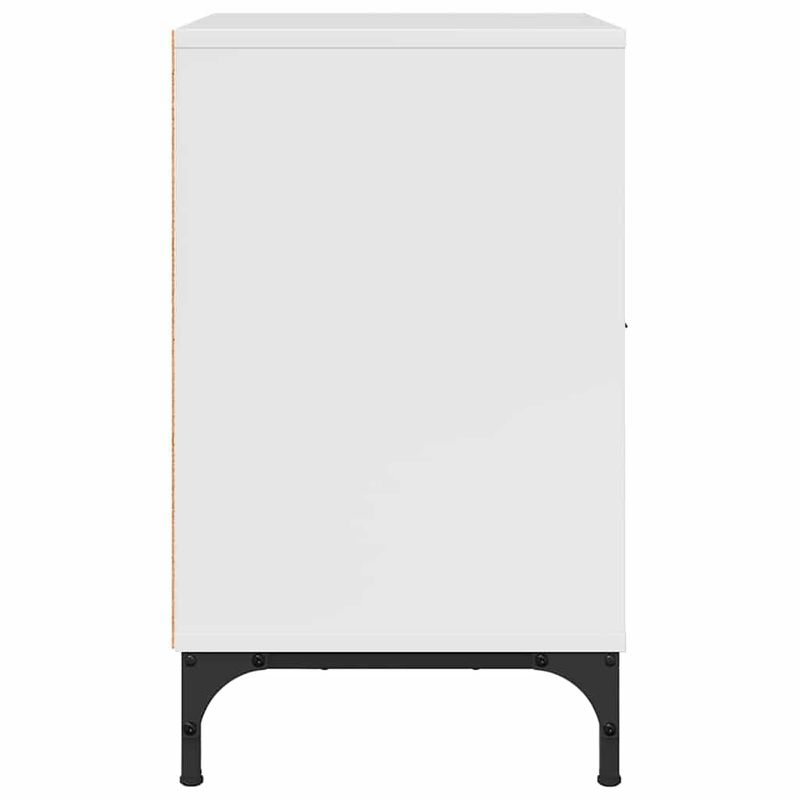 Casa si Gradina - Mobilier - Comode si corpuri - Noptiere - Noptiere 2 pcs Alb foarte lucios 49 x 36 x 61 cm - Infinity.ro