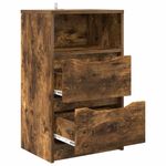 Casa si Gradina - Mobilier - Comode si corpuri - Noptiere - Noptiere 2 pcs Stejar fumuriu 40 x 30 x 467 cm - Infinity.ro