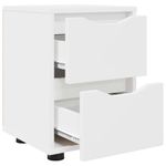 Casa si Gradina - Mobilier - Comode si corpuri - Noptiere - Noptiere 2 pcs Alb 30,5 x 30 x 43 cm Lemn compozit - Infinity.ro