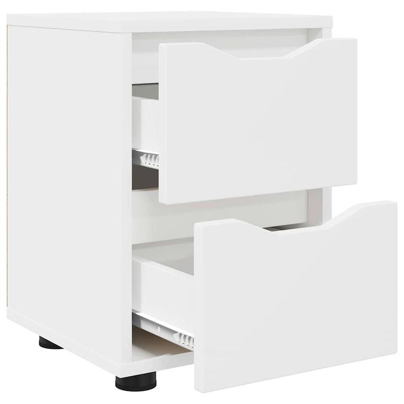 Casa si Gradina - Mobilier - Comode si corpuri - Noptiere - Noptiere 2 pcs Alb 30,5 x 30 x 43 cm Lemn compozit - Infinity.ro