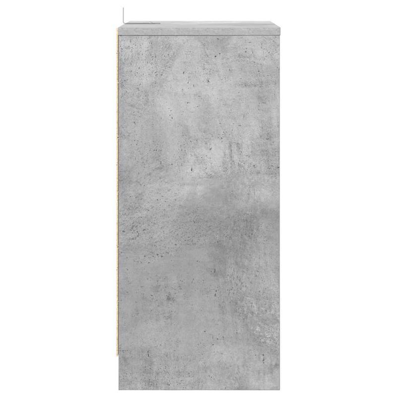 Casa si Gradina - Mobilier - Comode si corpuri - Noptiere - Noptiere cu sertar 2 pcs Gri din beton 40 x 30 x 467 cm - Infinity.ro