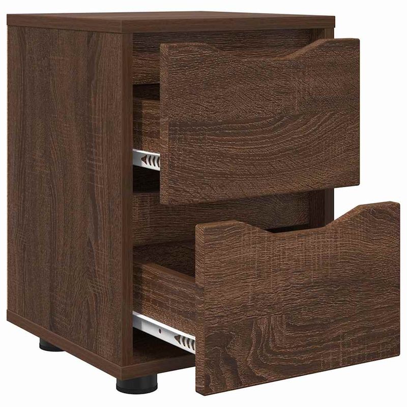 Casa si Gradina - Mobilier - Comode si corpuri - Noptiere - Noptiere 2 pcs Stejar inchis 30,5 x 30 x 43 cm - Infinity.ro