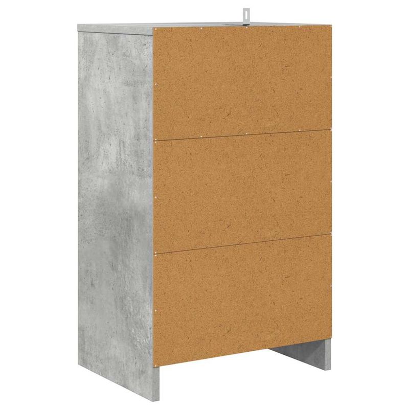 Casa si Gradina - Mobilier - Comode si corpuri - Noptiere - Noptiere cu sertar 2 pcs Gri din beton 40 x 30 x 467 cm - Infinity.ro