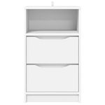Casa si Gradina - Mobilier - Comode si corpuri - Noptiere - Noptiere 2 pcs Alb 40 x 30 x 467 cm Lemn compozit - Infinity.ro