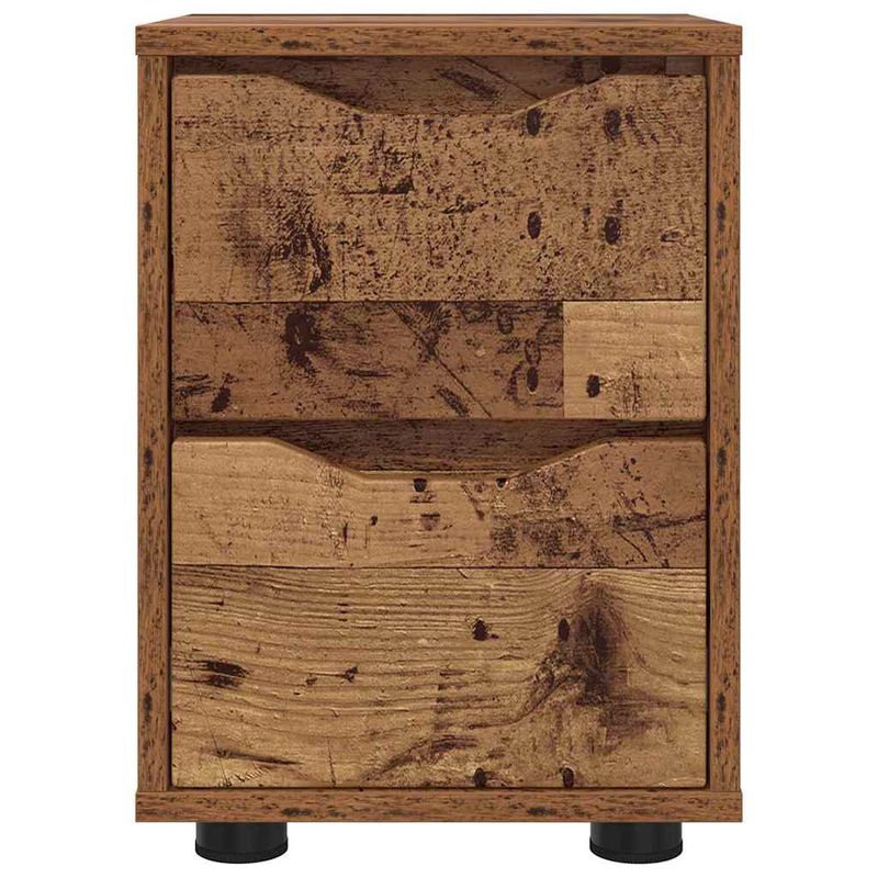 Casa si Gradina - Mobilier - Comode si corpuri - Noptiere - Noptiere cu sertar 2 pcs Lemn Vechi 30,5 x 30 x 43 cm - Infinity.ro