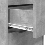 Casa si Gradina - Mobilier - Comode si corpuri - Noptiere - Noptiere cu sertar 2 pcs Gri din beton 40 x 30 x 467 cm - Infinity.ro