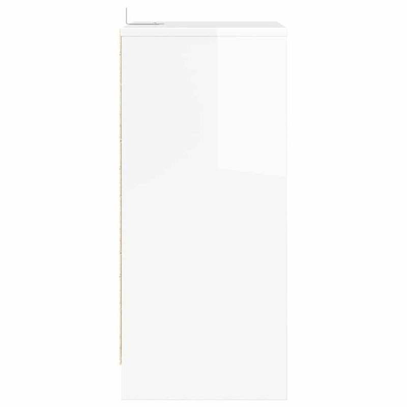 Casa si Gradina - Mobilier - Comode si corpuri - Noptiere - Noptiere cu sertar 2 pcs Alb lucios 40 x 30 x 467 cm - Infinity.ro