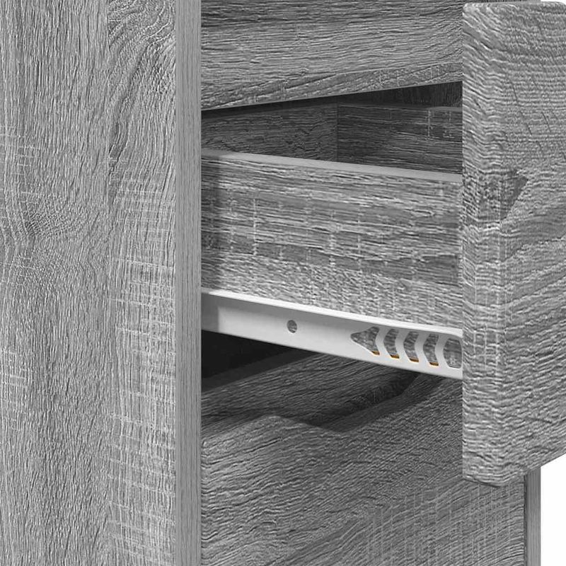 Casa si Gradina - Mobilier - Comode si corpuri - Noptiere - Noptiere cu sertar 2 pcs Gri Sonoma 30,5 x 30 x 43 cm - Infinity.ro