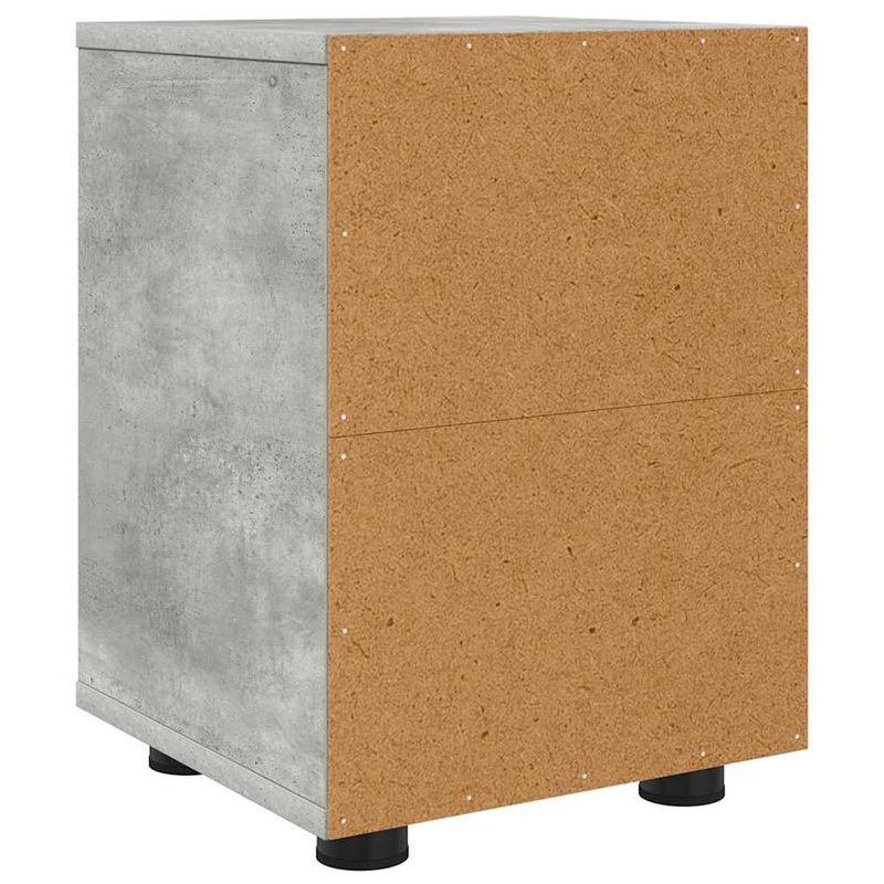 Casa si Gradina - Mobilier - Comode si corpuri - Noptiere - Noptiere 2 pcs Gri din beton 30,5 x 30 x 43 cm - Infinity.ro