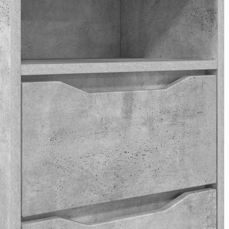 Casa si Gradina - Mobilier - Comode si corpuri - Noptiere - Noptiere cu sertar 2 pcs Gri din beton 40 x 30 x 467 cm - Infinity.ro