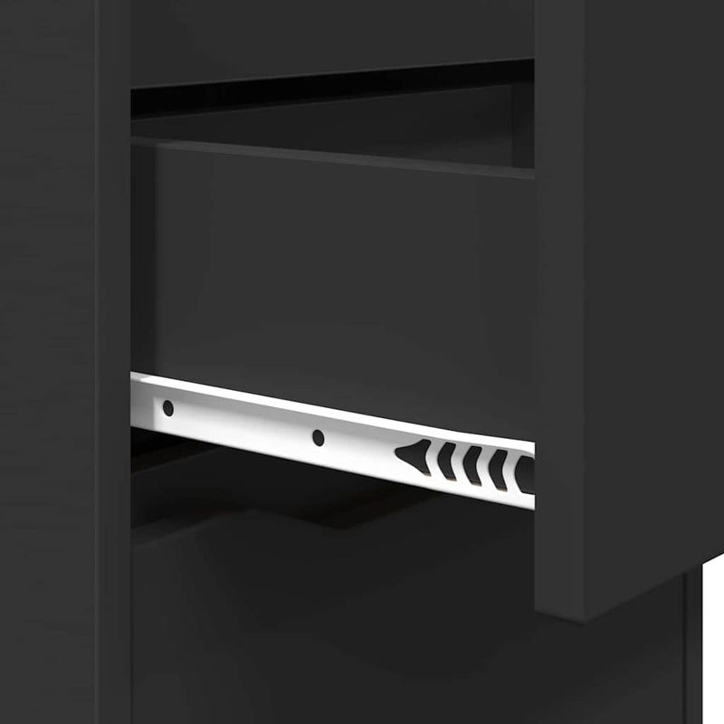 Casa si Gradina - Mobilier - Comode si corpuri - Noptiere - Noptiere 2 pcs Negru 40 x 30 x 467 cm Lemn compozit - Infinity.ro