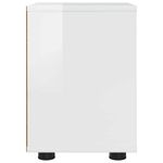 Casa si Gradina - Mobilier - Comode si corpuri - Noptiere - Noptiere cu sertar 2 pcs Alb lucios 30,5 x 30 x 43 cm - Infinity.ro