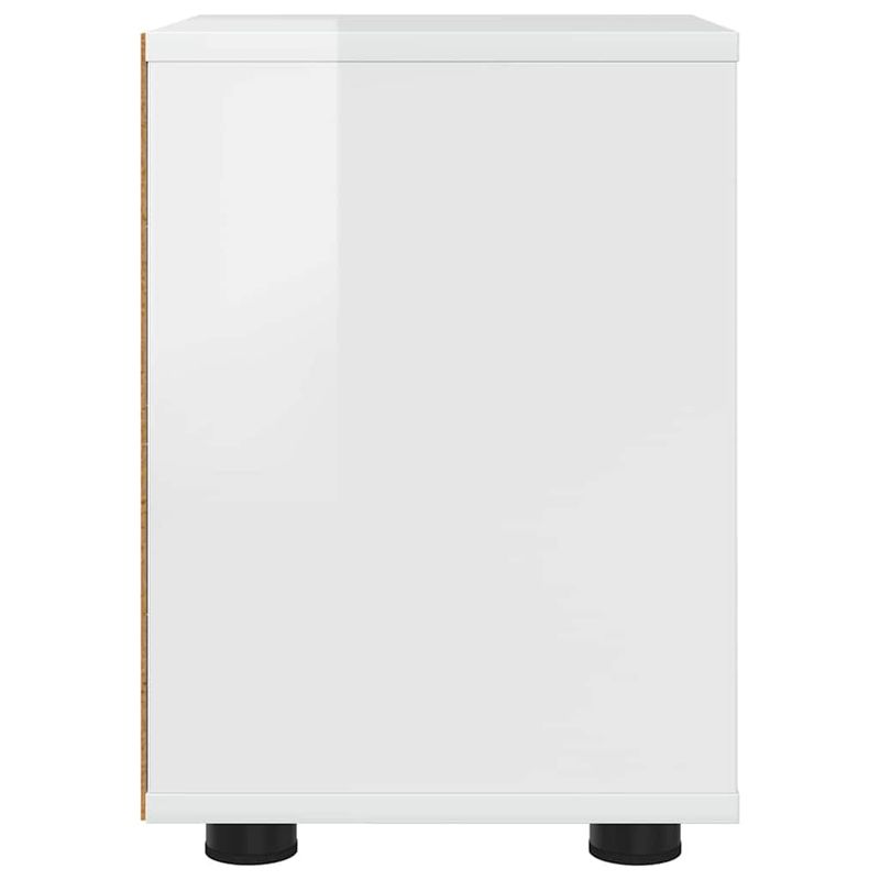 Casa si Gradina - Mobilier - Comode si corpuri - Noptiere - Noptiere cu sertar 2 pcs Alb lucios 30,5 x 30 x 43 cm - Infinity.ro