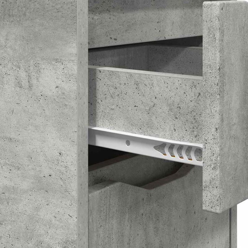 Casa si Gradina - Mobilier - Comode si corpuri - Noptiere - Noptiere 2 pcs Gri din beton 30,5 x 30 x 43 cm - Infinity.ro