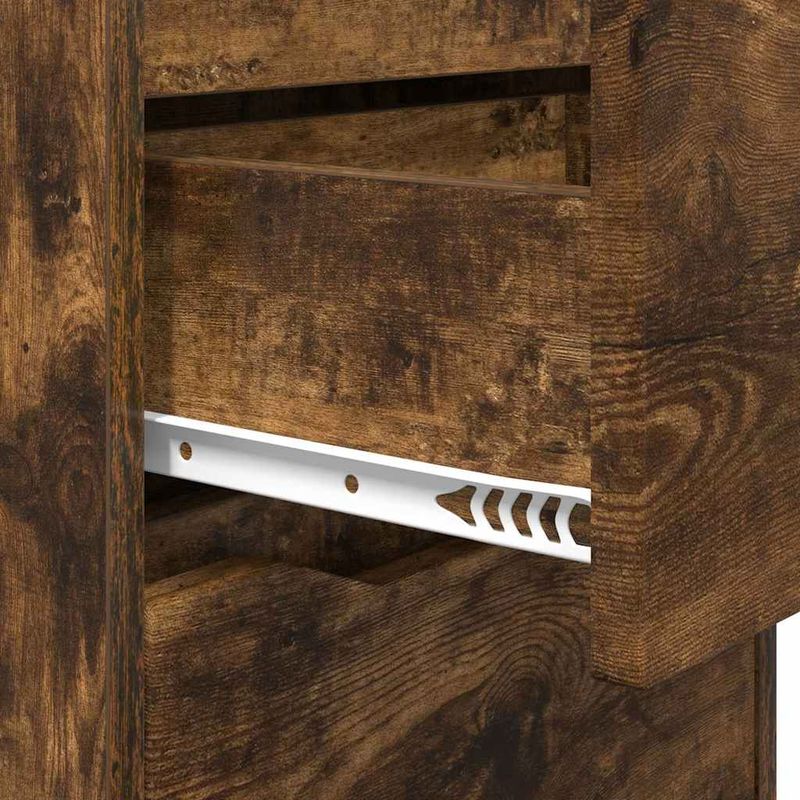Casa si Gradina - Mobilier - Comode si corpuri - Noptiere - Noptiere 2 pcs Stejar fumuriu 40 x 30 x 467 cm - Infinity.ro
