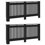 Casa si Gradina - Termice - Calorifere si accesorii - Accesorii calorifere - Masca pentru radiator 2 pcs Negru 172 x 19 x 81.5 cm - Infinity.ro