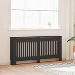 Casa si Gradina - Termice - Calorifere si accesorii - Accesorii calorifere - Masca pentru radiator 2 pcs Negru 172 x 19 x 81.5 cm - Infinity.ro