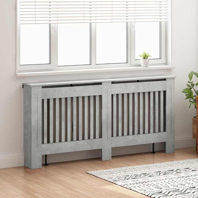 Casa si Gradina - Termice - Calorifere si accesorii - Accesorii calorifere - Masca pentru radiator Gri din beton 172 x 19 x 81,5 cm - Infinity.ro