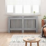 Casa si Gradina - Termice - Calorifere si accesorii - Accesorii calorifere - Masca pentru radiator Gri Sonoma 152 x 19 x 81,5 cm - Infinity.ro