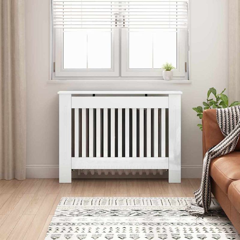 Casa si Gradina - Termice - Calorifere si accesorii - Accesorii calorifere - Masca pentru radiator Alb lucios 112 x 19 x 81,5 cm - Infinity.ro