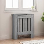 Casa si Gradina - Termice - Calorifere si accesorii - Accesorii calorifere - Masca pentru radiator Gri Sonoma 78 x 19 x 81,5 cm - Infinity.ro