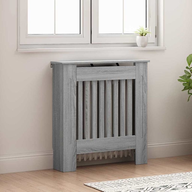 Casa si Gradina - Termice - Calorifere si accesorii - Accesorii calorifere - Masca pentru radiator Gri Sonoma 78 x 19 x 81,5 cm - Infinity.ro