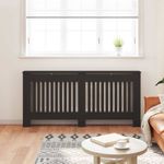 Casa si Gradina - Termice - Calorifere si accesorii - Accesorii calorifere - Masca pentru radiator 2 pcs Negru 172 x 19 x 81.5 cm - Infinity.ro