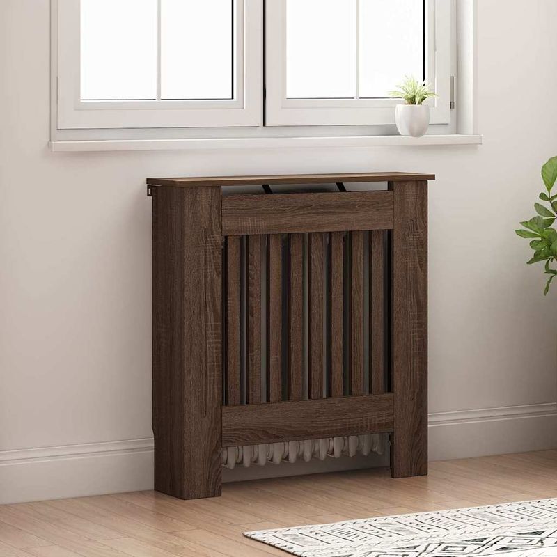Casa si Gradina - Termice - Calorifere si accesorii - Accesorii calorifere - Masca pentru radiator Stejar inchis 78 x 19 x 81,5 cm - Infinity.ro