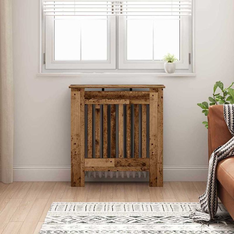 Casa si Gradina - Termice - Calorifere si accesorii - Accesorii calorifere - Masca pentru radiator Lemn Vechi 78 x 19 x 81,5 cm - Infinity.ro