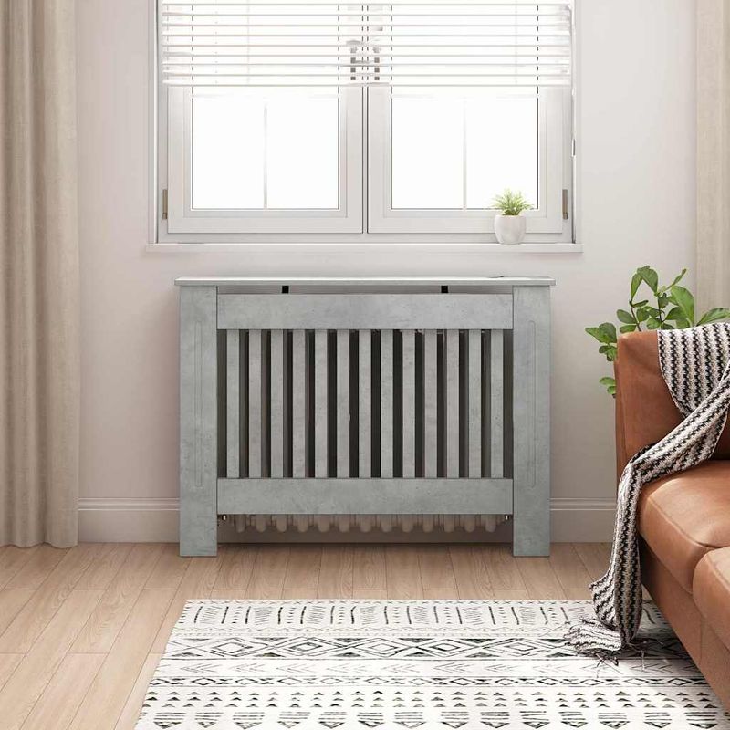 Casa si Gradina - Termice - Calorifere si accesorii - Accesorii calorifere - Masca pentru radiator Gri din beton 112 x 19 x 81,5 cm - Infinity.ro