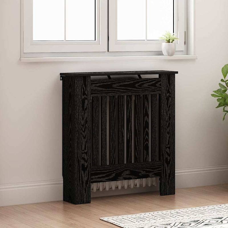 Casa si Gradina - Termice - Calorifere si accesorii - Accesorii calorifere - Masca pentru radiator Stejar Negru 78 x 19 x 81,5 cm - Infinity.ro