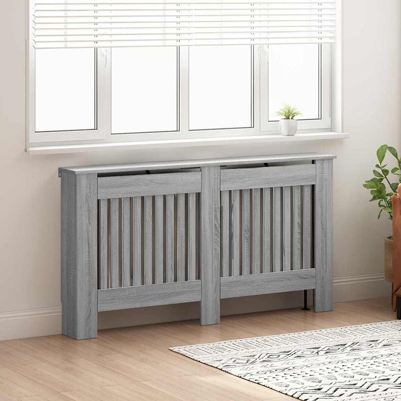 Casa si Gradina - Termice - Calorifere si accesorii - Accesorii calorifere - Masca pentru radiator Gri Sonoma 152 x 19 x 81,5 cm - Infinity.ro