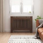 Casa si Gradina - Termice - Calorifere si accesorii - Accesorii calorifere - Masca pentru radiator Stejar inchis 112 x 19 x 81,5 cm - Infinity.ro