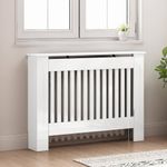 Casa si Gradina - Termice - Calorifere si accesorii - Accesorii calorifere - Masca pentru radiator Alb lucios 112 x 19 x 81,5 cm - Infinity.ro
