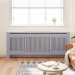 Casa si Gradina - Termice - Calorifere si accesorii - Accesorii calorifere - Masca pentru radiator 2 pcs Gri (142-205) x 20.5 x 81.5 cm - Infinity.ro