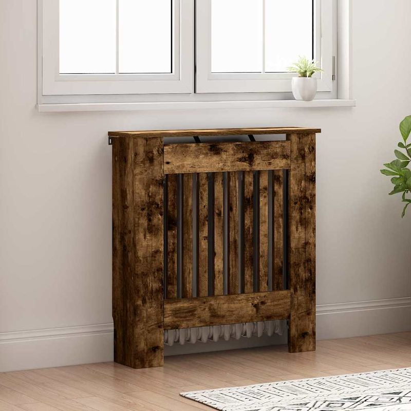 Casa si Gradina - Termice - Calorifere si accesorii - Accesorii calorifere - Masca pentru radiator Stejar fumuriu 78 x 19 x 81,5 cm - Infinity.ro