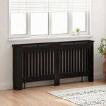 Casa si Gradina - Termice - Calorifere si accesorii - Accesorii calorifere - Masca pentru radiator Stejar Negru 172 x 19 x 81,5 cm - Infinity.ro