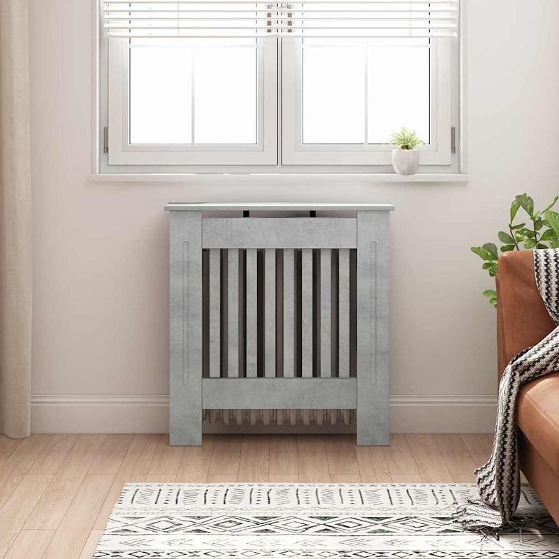 Casa si Gradina - Termice - Calorifere si accesorii - Accesorii calorifere - Masca pentru radiator Gri din beton 78 x 19 x 81,5 cm - Infinity.ro