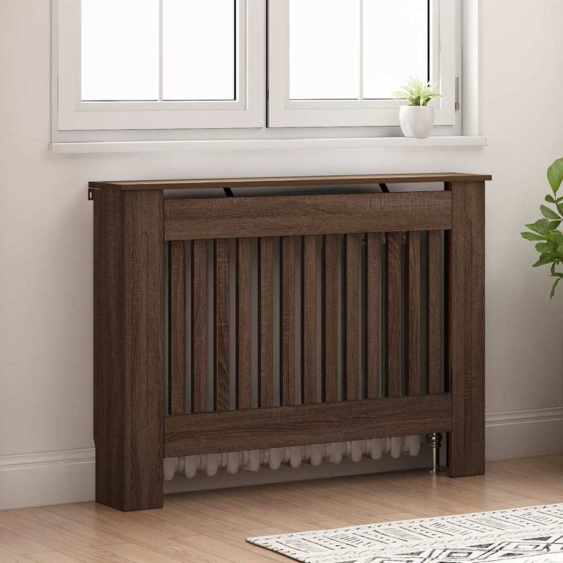 Casa si Gradina - Termice - Calorifere si accesorii - Accesorii calorifere - Masca pentru radiator Stejar inchis 112 x 19 x 81,5 cm - Infinity.ro