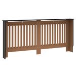 Casa si Gradina - Termice - Calorifere si accesorii - Accesorii calorifere - Masca pentru radiator 2 pcs Negru 172 x 19 x 81.5 cm - Infinity.ro