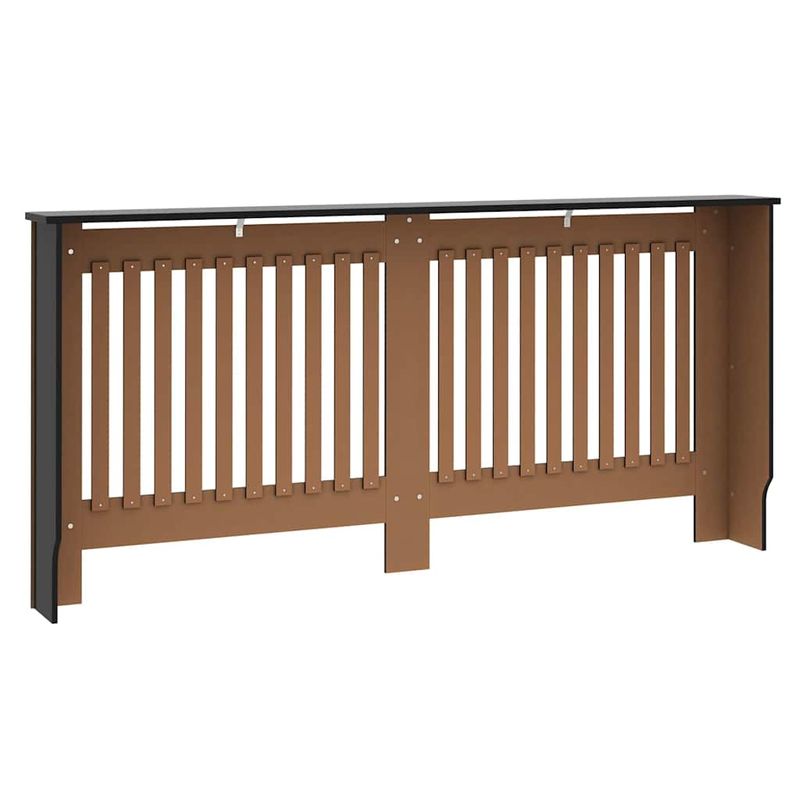 Casa si Gradina - Termice - Calorifere si accesorii - Accesorii calorifere - Masca pentru radiator 2 pcs Negru 172 x 19 x 81.5 cm - Infinity.ro