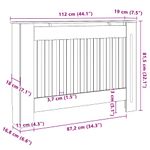 Casa si Gradina - Termice - Calorifere si accesorii - Accesorii calorifere - Masca pentru radiator 2 pcs Negru 112 x 19 x 81.5 cm - Infinity.ro