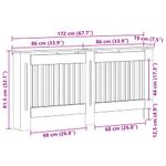Casa si Gradina - Termice - Calorifere si accesorii - Accesorii calorifere - Masca pentru radiator Lemn Vechi 172 x 19 x 81,5 cm - Infinity.ro