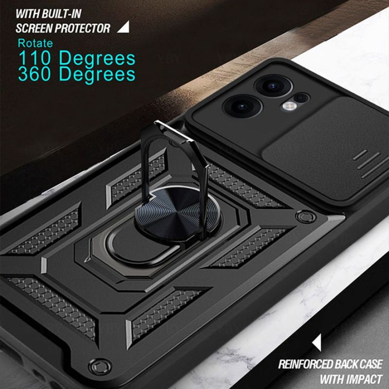 Laptop, Telefoane si Tablete - Telefoane mobile si accesorii - Accesorii Telefoane - Huse telefoane - Husa pentru Oppo Reno13 F 4G / Reno13 F 5G - Techsuit CamShield Series - Black - Infinity.ro