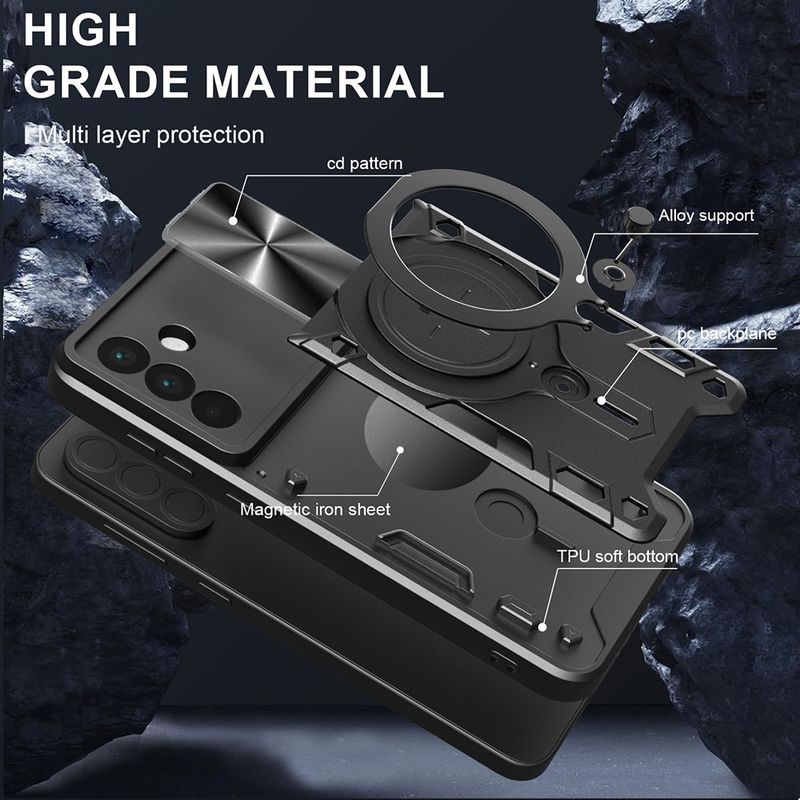 Laptop, Telefoane si Tablete - Telefoane mobile si accesorii - Accesorii Telefoane - Huse telefoane - Husa pentru Samsung Galaxy A56 5G - Techsuit CamGuard Pro - Black - Infinity.ro