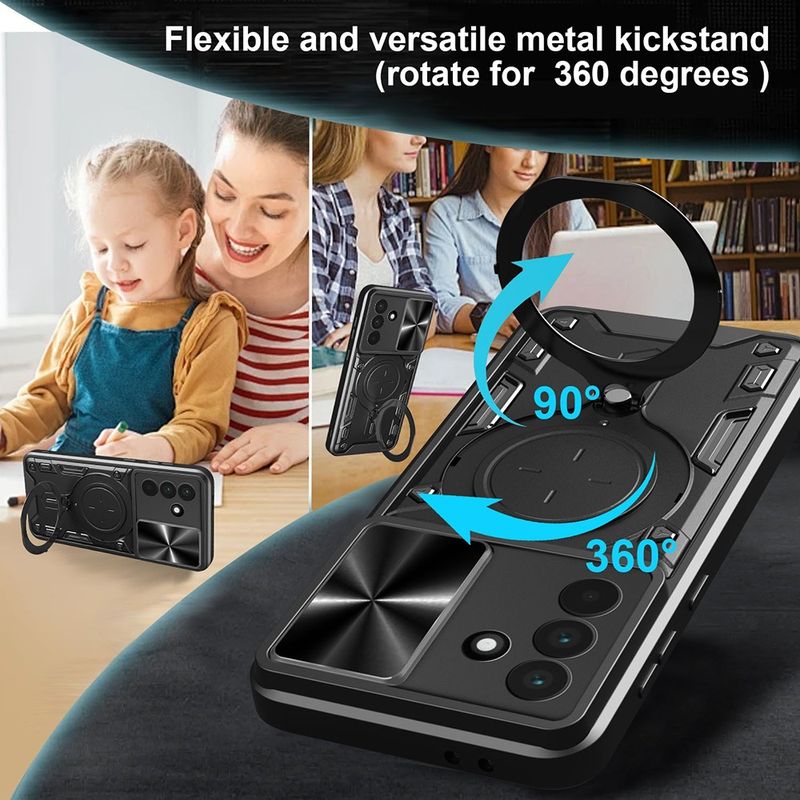 Laptop, Telefoane si Tablete - Telefoane mobile si accesorii - Accesorii Telefoane - Huse telefoane - Husa pentru Samsung Galaxy A56 5G - Techsuit CamGuard Pro - Black - Infinity.ro