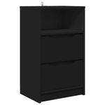 Casa si Gradina - Mobilier - Comode si corpuri - Noptiere - Noptiera cu sertar Negru 40 x 30 x 467 cm Lemn compozit - Infinity.ro