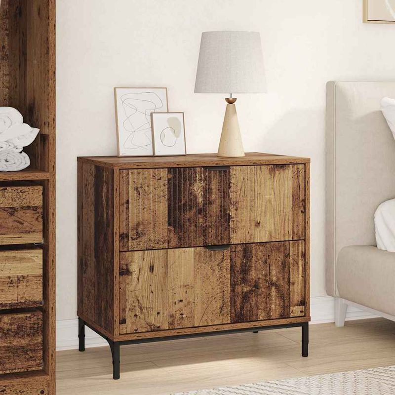 Casa si Gradina - Mobilier - Comode si corpuri - Noptiere - Noptiera cu sertar Lemn vechi 63.5 x 36 x 61 cm Lemn compozit - Infinity.ro